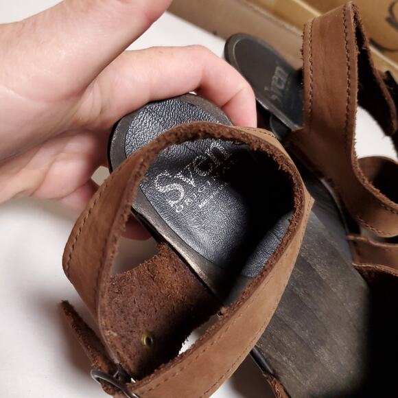 SVEN Mary Jane 3.5” Clogs Mocha Mousse Sz 38 - Picture 7 of 12